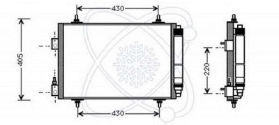 ELECTRO AUTO 30c0055 -  Конденсатор, кондиционер